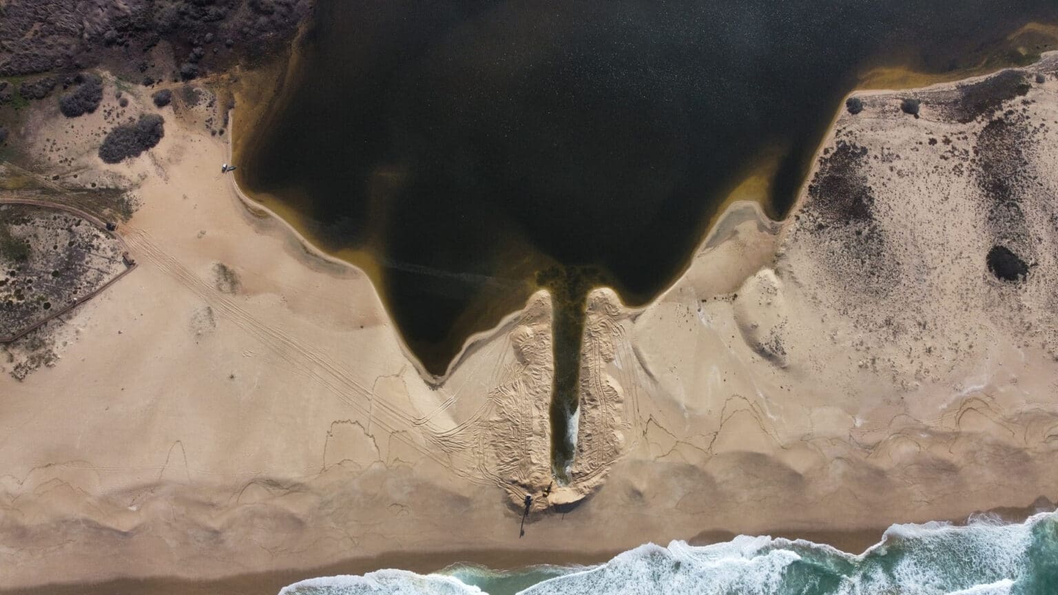 Lagoa de Santo André e o Mar