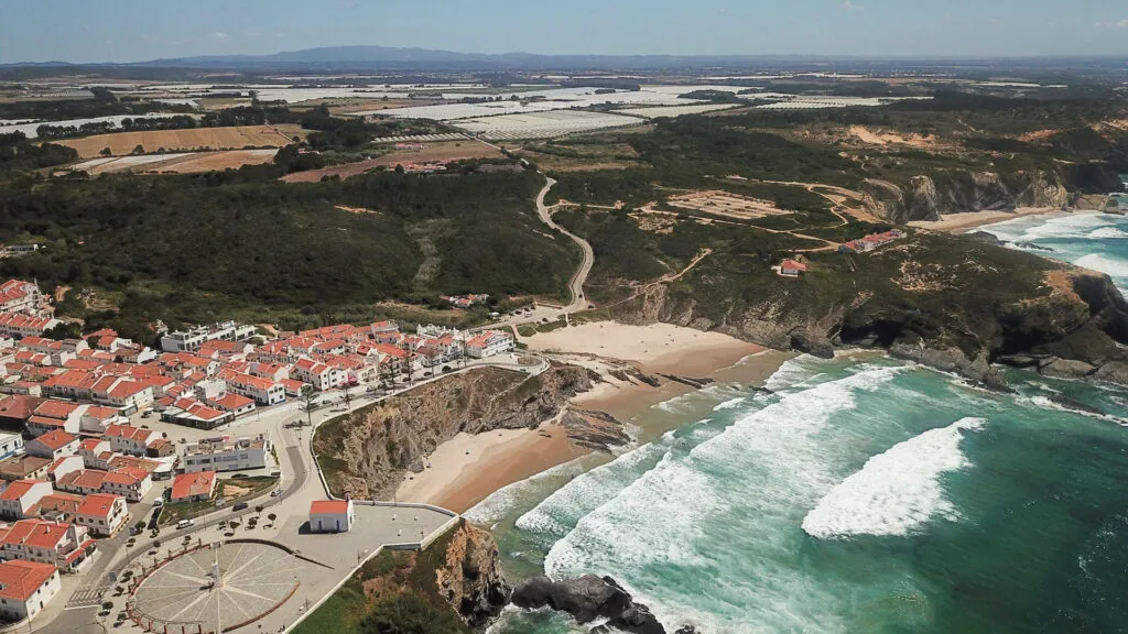 Transição e salto para o Alentejo litoral