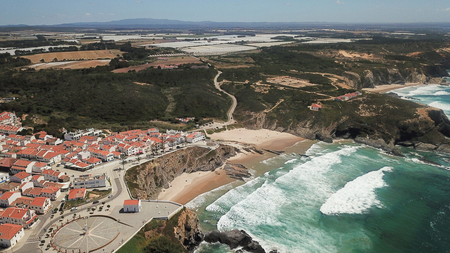 Transição e salto para o Alentejo litoral